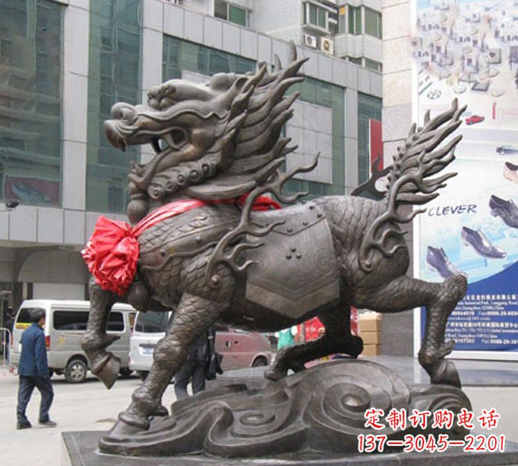 合肥铜雕大型麒麟雕塑