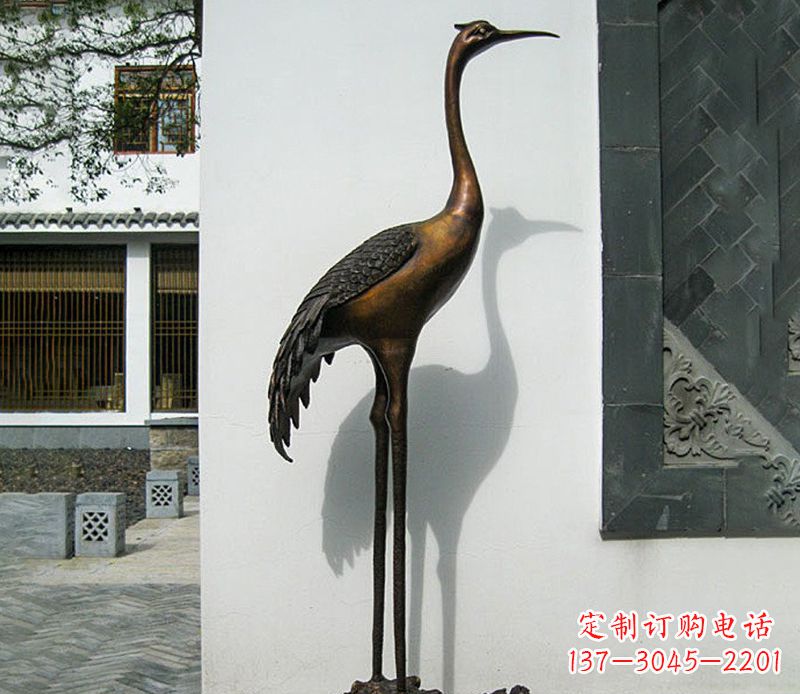 合肥仙鹤雕塑,精美绝伦,艺术动人