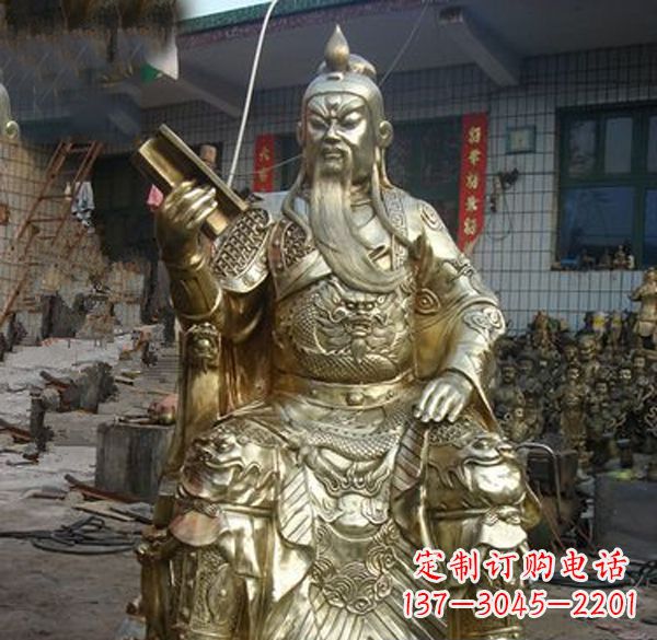 合肥关公武财神铜雕定制