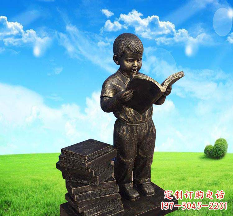 合肥记忆中的男孩——铜雕塑