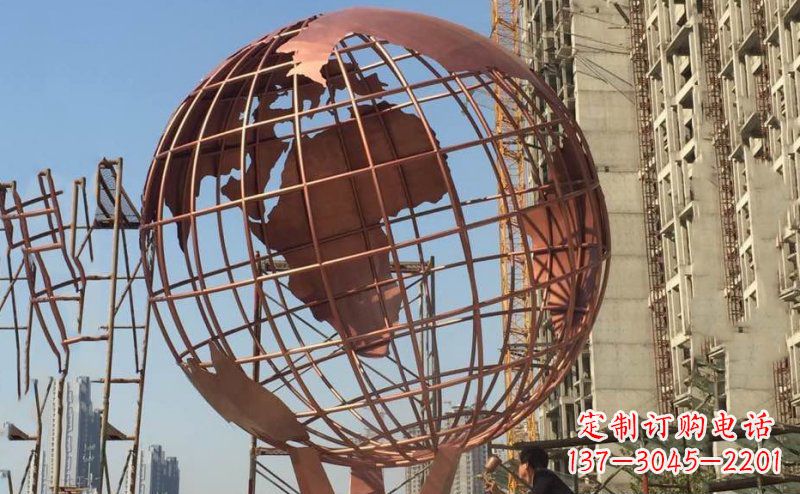 合肥锻铜不锈钢地球雕塑