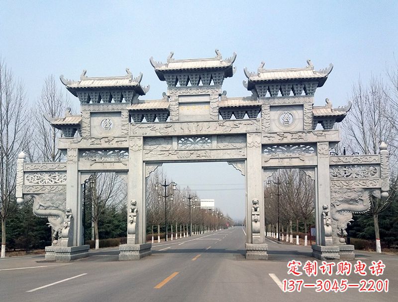 合肥中领雕塑装饰性牌坊雕塑