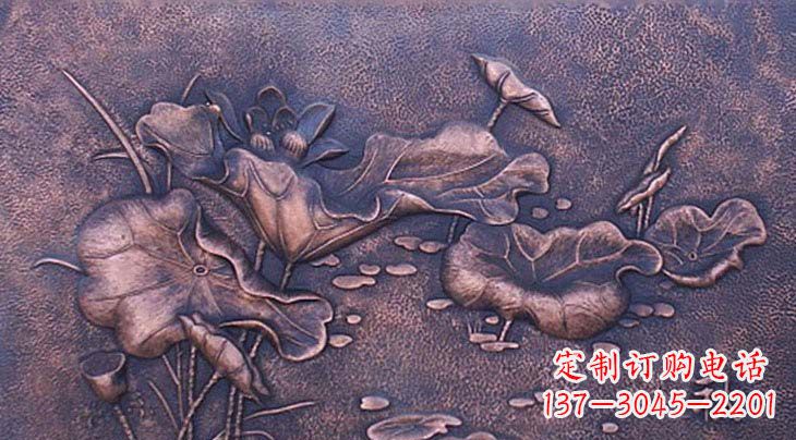 合肥锻铜荷花雕塑