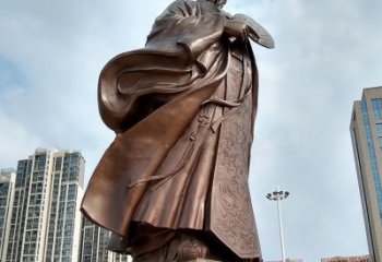 合肥珍贵的雕塑艺术--诸葛亮卧龙先生