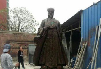 合肥典雅大型立式诸葛亮铜雕