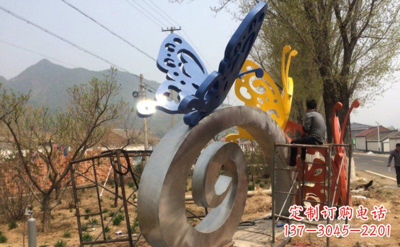 合肥优雅无比,不锈钢蝴蝶雕塑