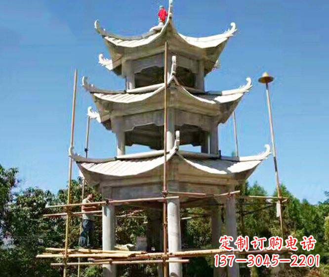 合肥精美古典凉亭石雕