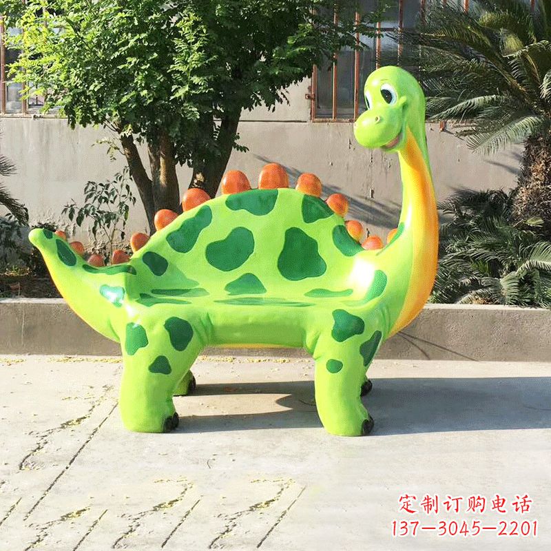 合肥儿童乐园玻璃钢卡通恐龙座椅