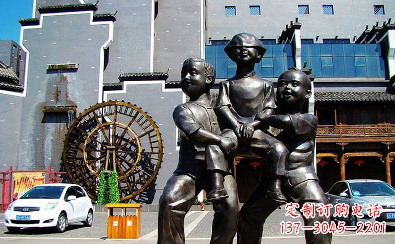 合肥精美儿童小品铜雕