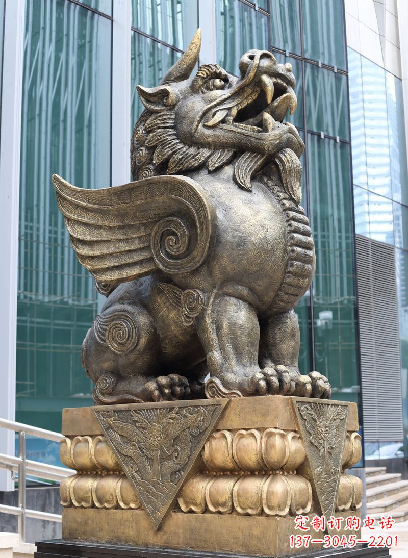 合肥精美独角兽铜雕