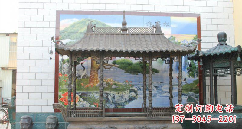 合肥方形香炉寺庙铜雕塑
