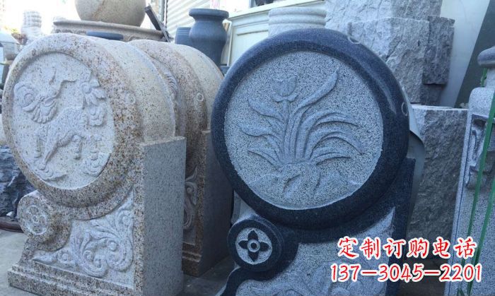 合肥传统仿古抱鼓门墩雕塑