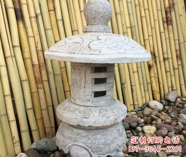 合肥仿古公园照明灯笼石雕