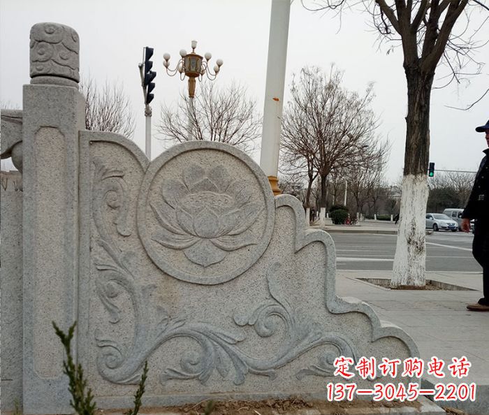 合肥仿古护城河石栏板雕塑