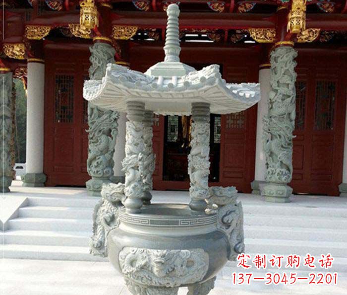 合肥中国古典仿古龙浮雕香炉雕塑