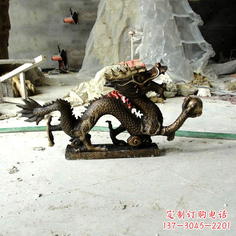 合肥精美仿古龙铜雕塑