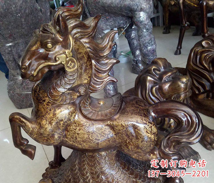 合肥仿古雕塑马摆件
