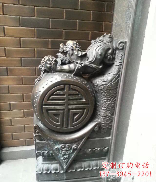 合肥仿古门墩铜雕