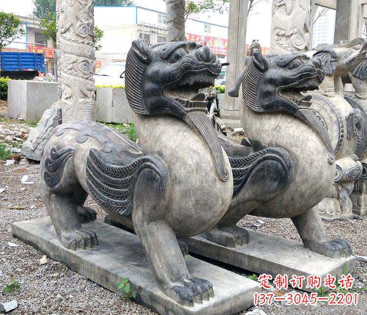 合肥工艺精湛的仿古貔貅门口招财石雕