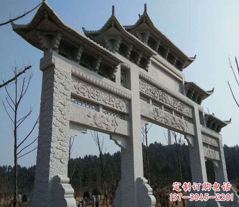 合肥仿古牌坊石雕定制
