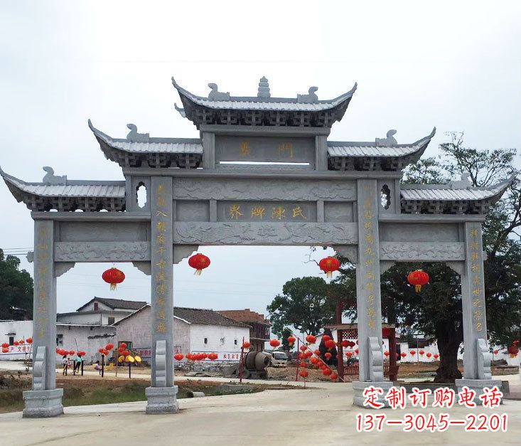 合肥精美仿古牌坊石雕