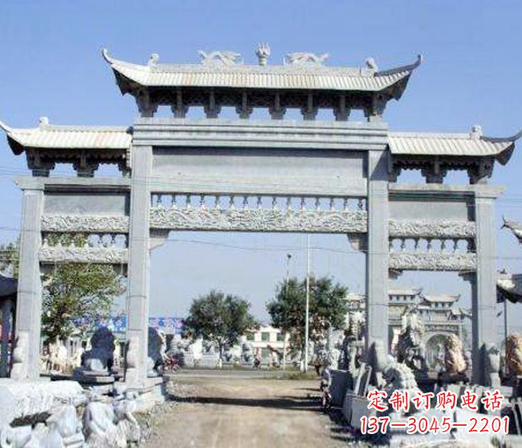 合肥仿古牌坊石雕精美定制