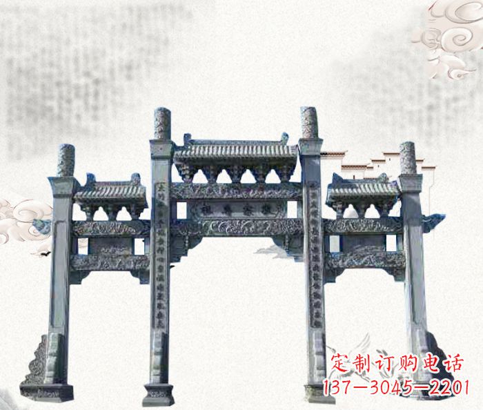 合肥精美仿古牌坊雕塑