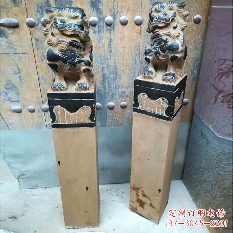 合肥仿古狮子拴马桩