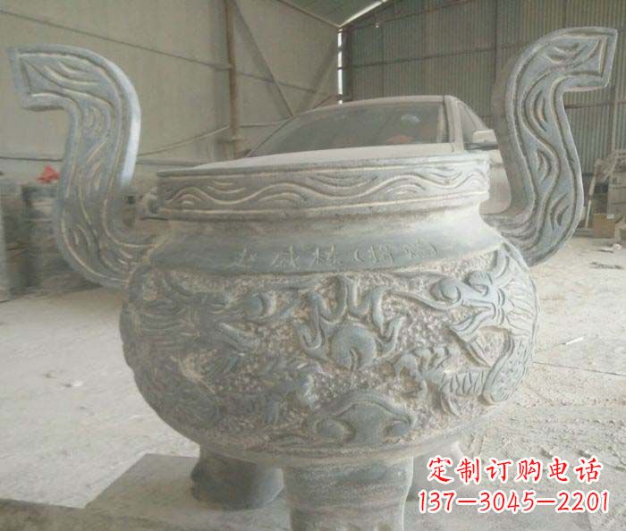 合肥青铜仿古三足香炉石雕