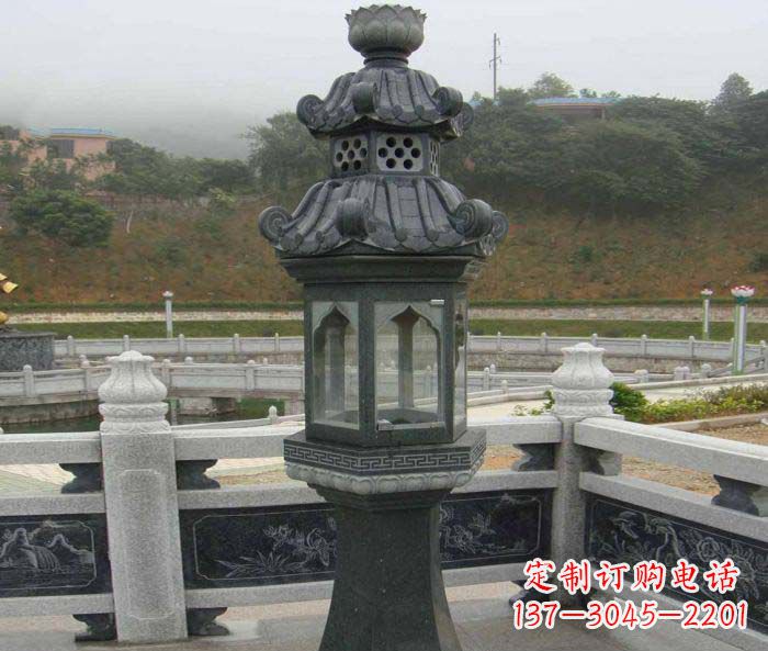 合肥仿古石灯公园景观石雕