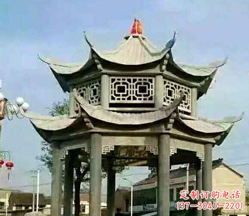 合肥精美仿古石凉亭雕塑