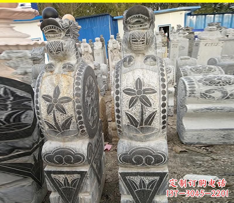 合肥仿古石门墩雕塑,传承历史文化