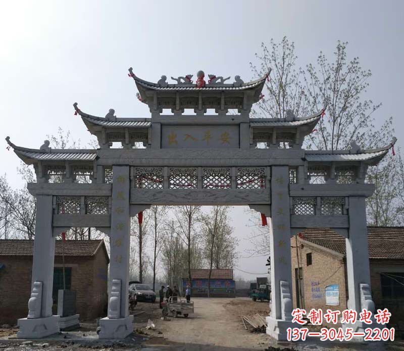 合肥仿古石牌坊石雕