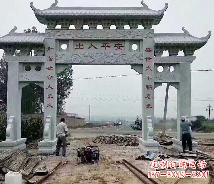 合肥仿古石牌坊石雕