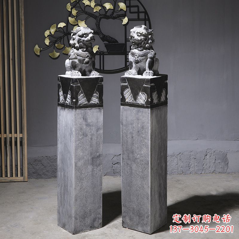 合肥仿古石狮子雕塑