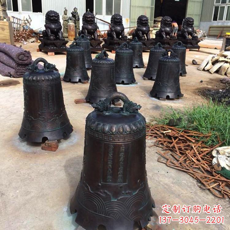 合肥手工精美的铜钟雕塑
