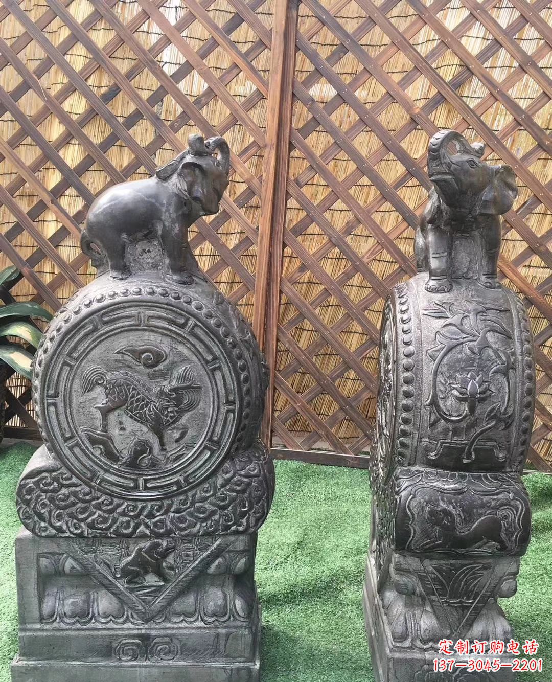 合肥仿古小象抱鼔石
