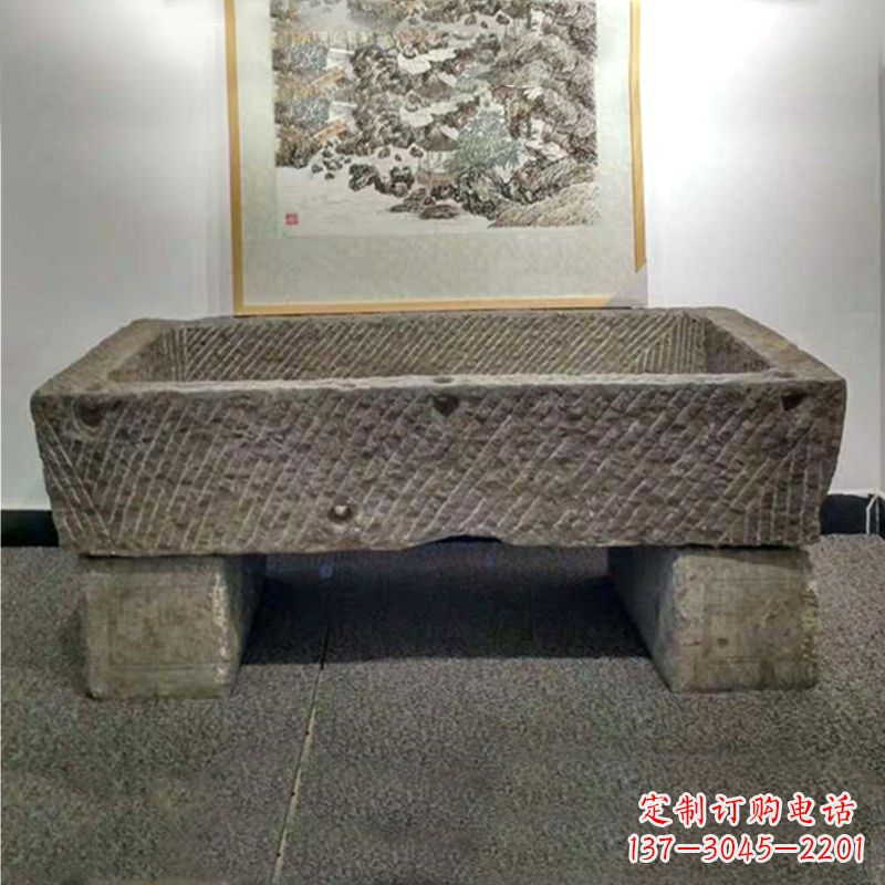 合肥仿古做旧石槽雕塑
