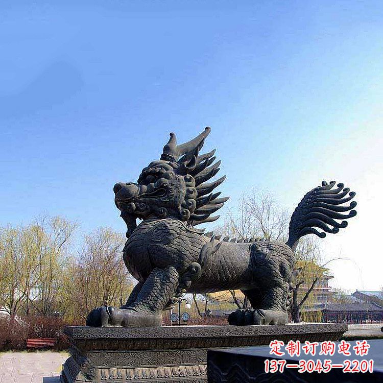 合肥仿古做旧铜麒麟