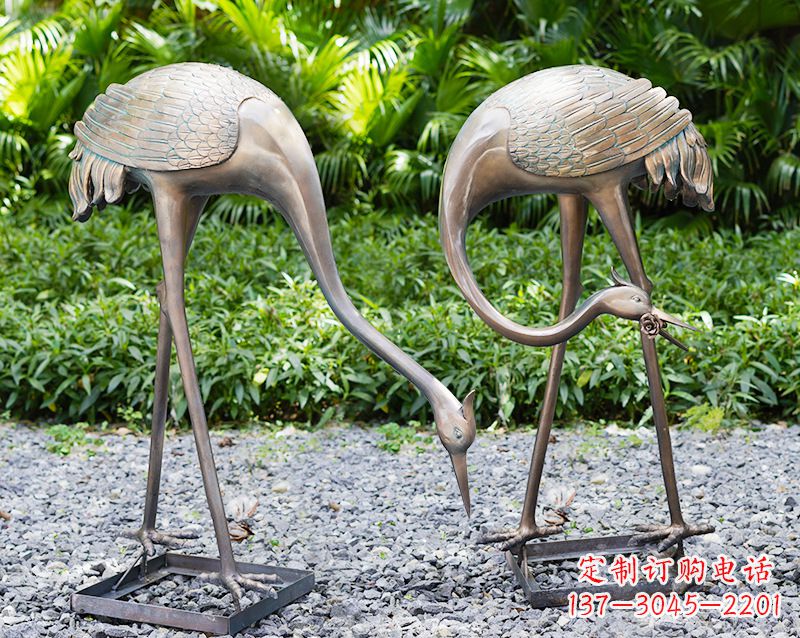 合肥传统文化铸造仙鹤雕塑