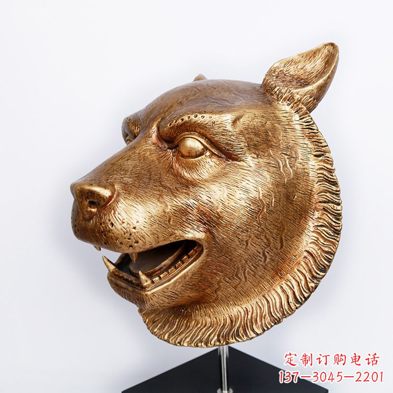 合肥玻璃钢雕刻虎头