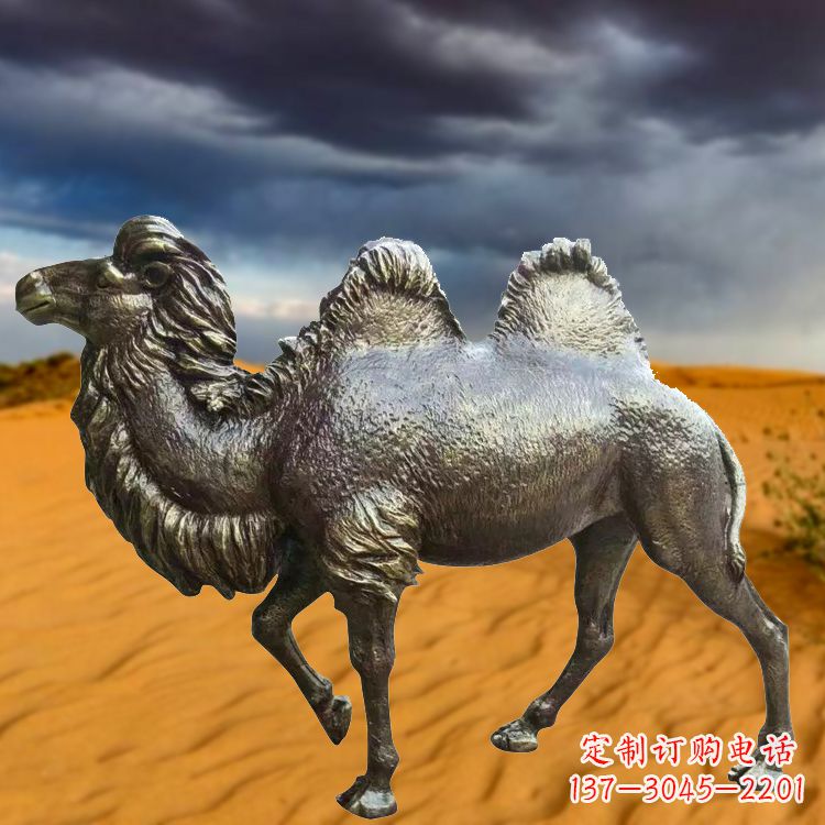 合肥仿铜玻璃钢骆驼雕塑