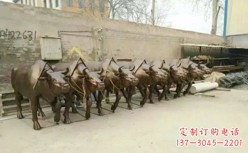 合肥仿铜玻璃钢动物雕塑
