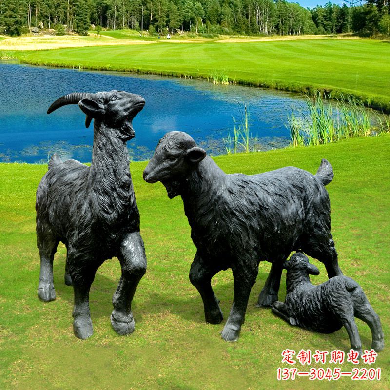合肥 雕刻经典,匠心独具,黑山羊雕塑