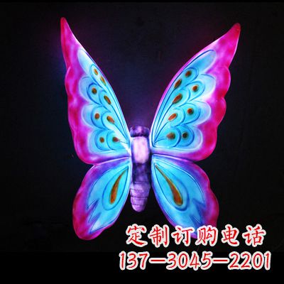 合肥完美粉色蝴蝶雕塑