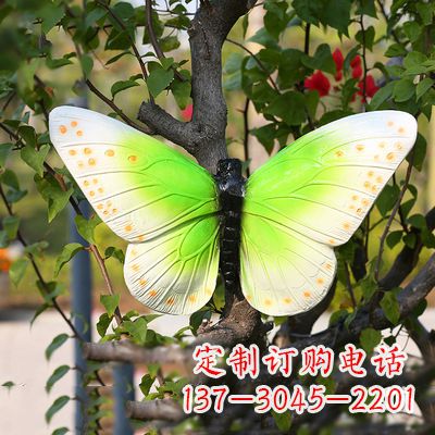 合肥浅绿色蝴蝶雕塑