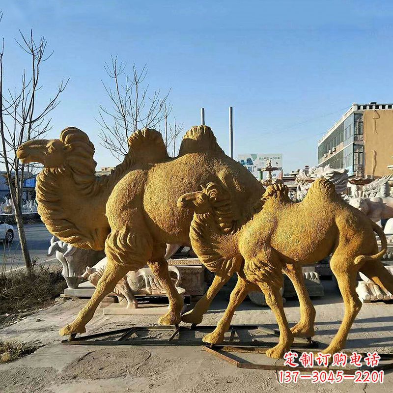 合肥精美玻璃钢骆驼雕塑
