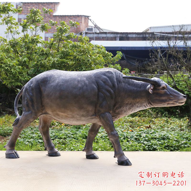 合肥高品质仿真水牛雕塑
