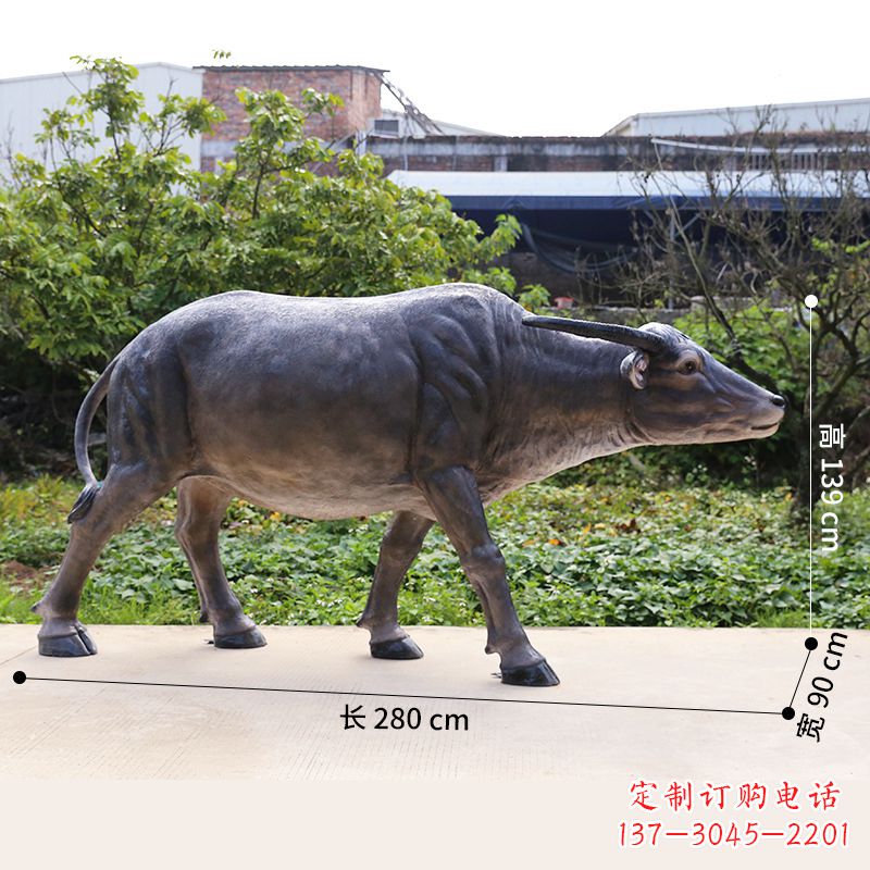 合肥仿真水牛动物雕塑