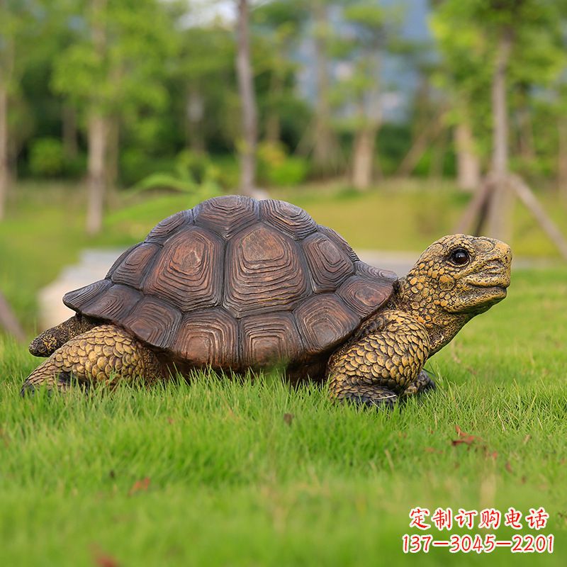 合肥玻璃钢乌龟雕塑草坪摆件